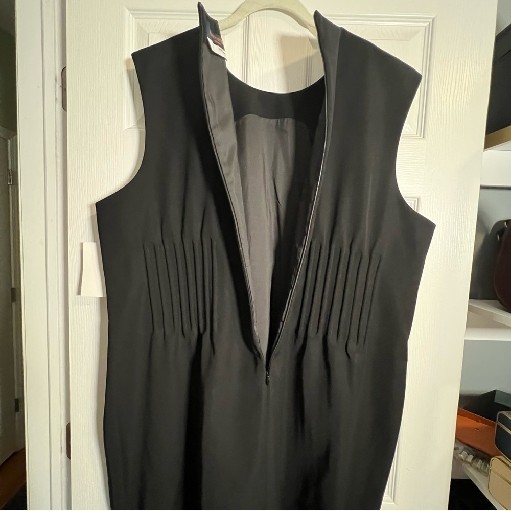 NWT Louis Vuitton Uniforms Sleeveless Dress with Boning Black Size EU 54 - Picture 4 of 5